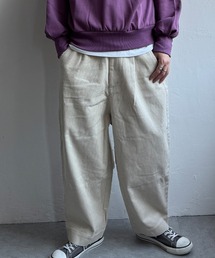 コーデュロイテーパードパンツ