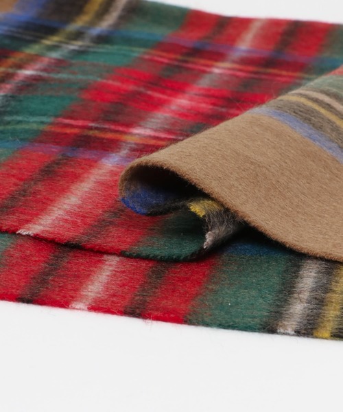 TWEED MILL（ツイードミル）の「TWEED MILL　70-190 Lambswool Knee Rug（マフラー・メンズ・ブラウン系その他/チャコールグレー/ブラック系その他/ブルー/ベージュ系その他/ブルー系その他・ONE SIZE）」の22枚目の写真