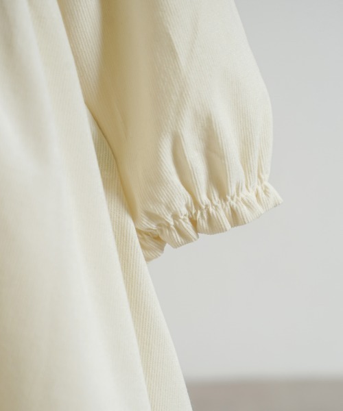 【セール】【Hoppetta】ベリー刺繍襟コーデュロイドレス 80cm・90cm・100cm（その他ベビーウェア）｜Hoppetta（ホッペッタ）