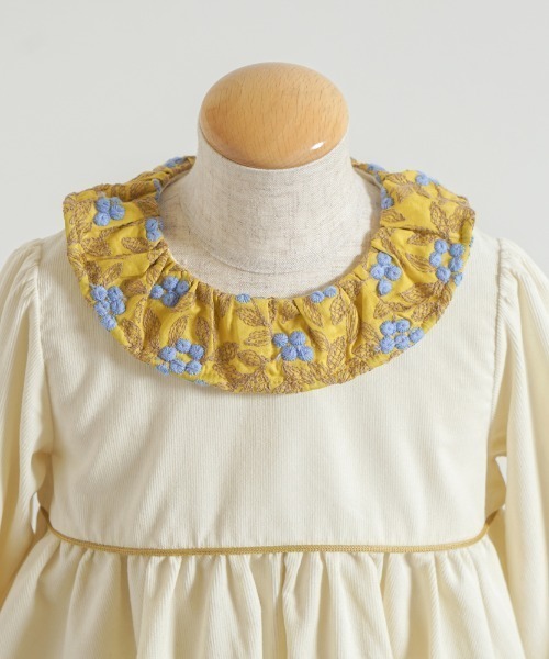 【セール】【Hoppetta】ベリー刺繍襟コーデュロイドレス 80cm・90cm・100cm（その他ベビーウェア）｜Hoppetta（ホッペッタ）