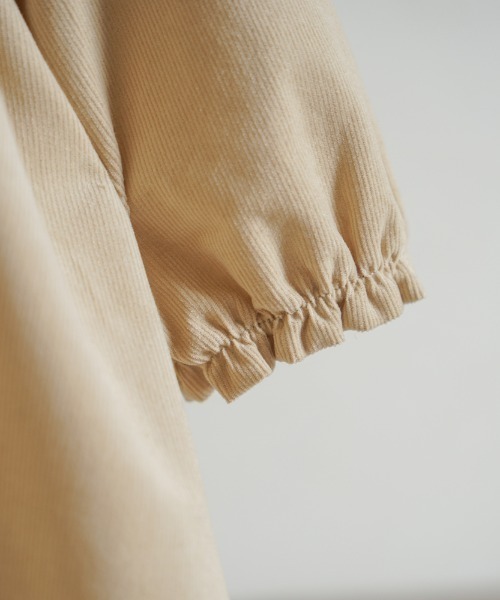 【セール】【Hoppetta】ベリー刺繍襟コーデュロイドレス 80cm・90cm・100cm（その他ベビーウェア）｜Hoppetta（ホッペッタ）