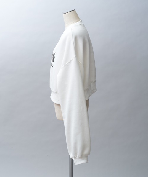 one after another NICE CLAUP（ワンアフターアナザーナイスクラップ）の「アソートショートスウェット（スウェット・レディース・イエロー/グレー/オフホワイト・FREE）」の19枚目の写真