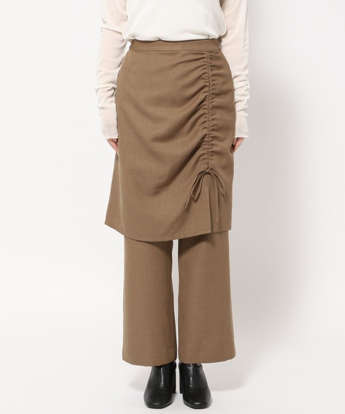 LOWRYS FARM（ローリーズファーム）の「セットスカパン　991947（その他パンツ・レディース・ブラウン/アイボリー/チャコールグレー・FREE）」の10枚目の写真