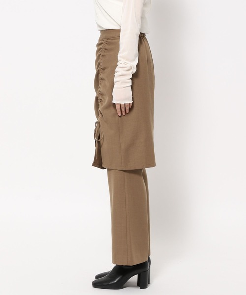 LOWRYS FARM（ローリーズファーム）の「セットスカパン　991947（その他パンツ・レディース・ブラウン/アイボリー/チャコールグレー・FREE）」の11枚目の写真