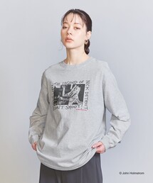 GOOD ROCK SPEED | 【別注】＜GOOD ROCK SPEED＞John Holmstrom プリント ロングスリーブTシャツ/ライトグレー(Tシャツ/カットソー)