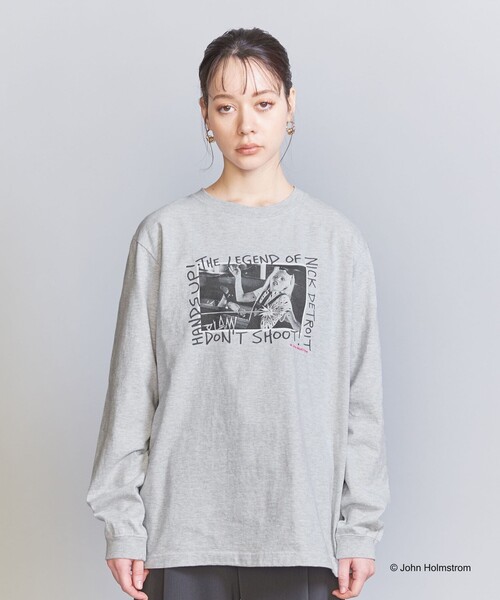 トップス ROKU /JOHN HOLMSTROM LONG SLEEVE T-SHIRT トップス ROKU /JOHN HOLMSTROM LONG SLEEVE T-SHIRT 6（ロク