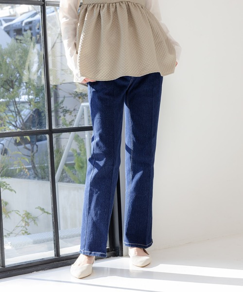 LAKOLE(ラコレ)の「フレアデニム / 102226(デニムパンツ・レディース・チャコール/アクア/ネイビー・LARGE/MEDIUM/SMALL)」の3枚目の写真