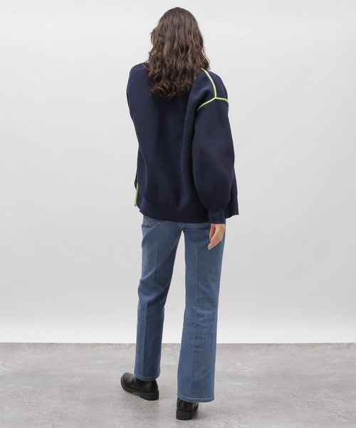 LAKOLE(ラコレ)の「フレアデニム / 102226(デニムパンツ・レディース・チャコール/アクア/ネイビー・LARGE/MEDIUM/SMALL)」の14枚目の写真