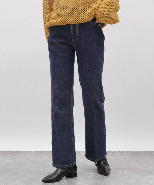 LAKOLE(ラコレ)の「フレアデニム / 102226(デニムパンツ・レディース・チャコール/アクア/ネイビー・LARGE/MEDIUM/SMALL)」の9枚目の写真