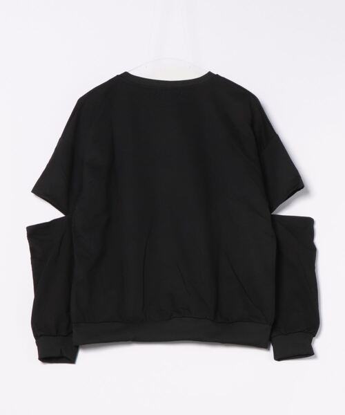 Mayree（メイリー）の「【Mayree】アームオープン トップス スウェット（Tシャツ/カットソー・レディース・ブラック/グレー/パープル・MEDIUM/LARGE/X-LARGE）」の8枚目の写真