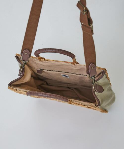 LOISIR（ロワズィール）の「【2WAY】異素材コンビスクエア