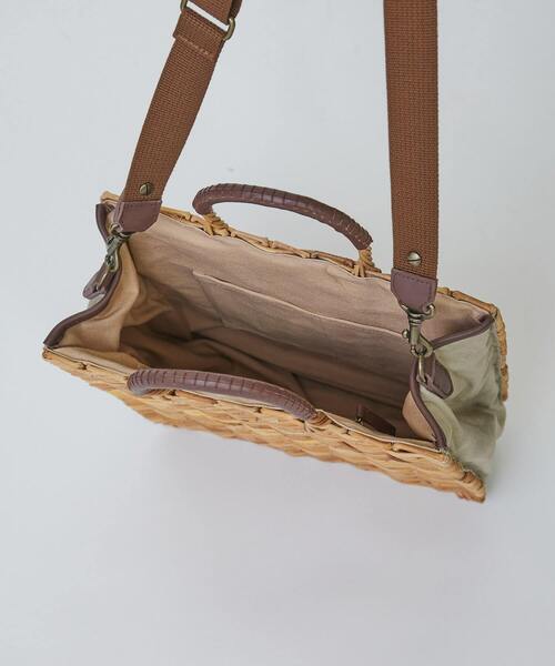 LOISIR（ロワズィール）の「【2WAY】異素材コンビスクエア