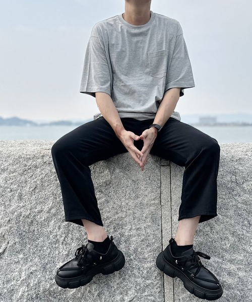 252【新品】ara ara アラアラ レースコクーンパンツ デニム 黒 2 ara・ara (アラアラ) ラップデザインワイドパンツ