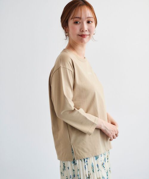 le.coeur blanc（ルクールブラン）の「BOUQUETロゴ7分袖T（Tシャツ/カットソー・レディース・ベージュ/オフホワイト・38）」の5枚目の写真