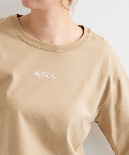 le.coeur blanc（ルクールブラン）の「BOUQUETロゴ7分袖T（Tシャツ/カットソー・レディース・ベージュ/オフホワイト・38）」の12枚目の写真