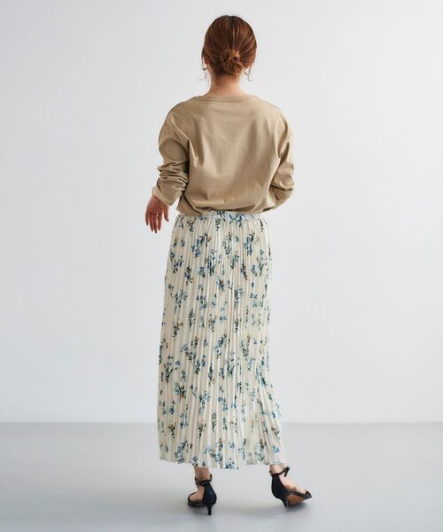 le.coeur blanc（ルクールブラン）の「BOUQUETロゴ7分袖T（Tシャツ/カットソー・レディース・ベージュ/オフホワイト・38）」の15枚目の写真