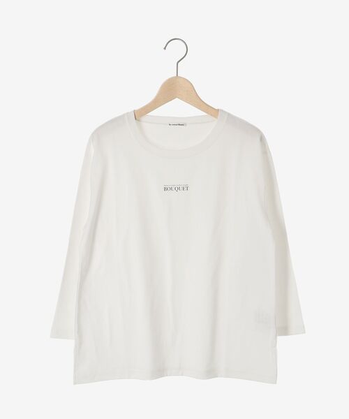 le.coeur blanc（ルクールブラン）の「BOUQUETロゴ7分袖T（Tシャツ/カットソー・レディース・ベージュ/オフホワイト・38）」の18枚目の写真