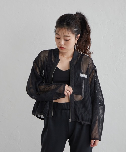 Franklin Climbing（フランクリンクライミング）の「【Retreat】メッシュブルゾン《速乾・通気性・軽量》（ブルゾン・レディース・ホワイト/ブラック・ONE SIZE）」の4枚目の写真