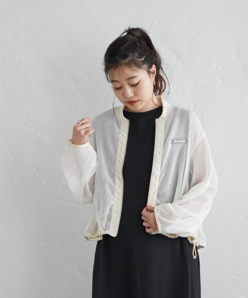 Franklin Climbing（フランクリンクライミング）の「【Retreat】メッシュブルゾン《速乾・通気性・軽量》（ブルゾン・レディース・ホワイト/ブラック・ONE SIZE）」の15枚目の写真