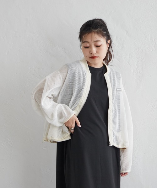 Franklin Climbing（フランクリンクライミング）の「【Retreat】メッシュブルゾン《速乾・通気性・軽量》（ブルゾン・レディース・ホワイト/ブラック・ONE SIZE）」の16枚目の写真