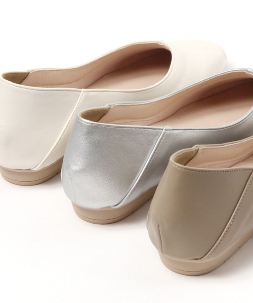 GLOBAL WORK（グローバルワーク）の「らくっションソールパンプス/996322（パンプス・レディース・ブラック/アイボリー/シルバー/ベージュ・LARGE/MEDIUM）」の7枚目の写真