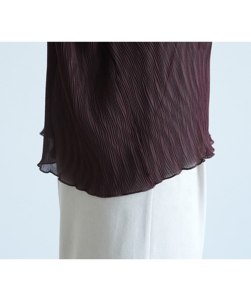 reca（レカ）の「ハイネックランダムプリーツボリュームスリーブブラウス（シャツ/ブラウス・レディース・アイボリー/ブラック/ミント/オリーブ/ブラウン系その他/ピンク系その他/ブルー・M）」の21枚目の写真