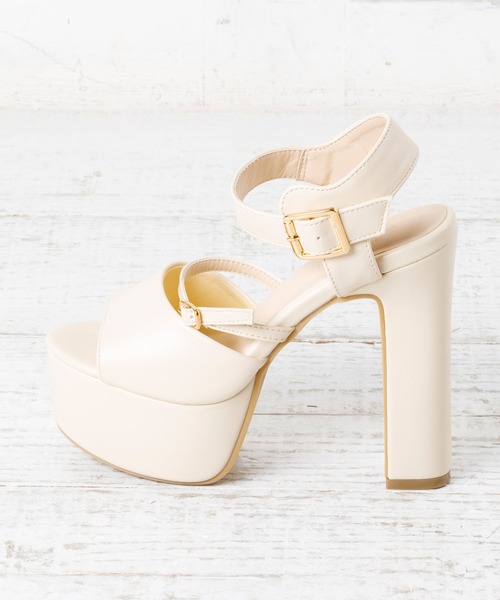 attagirl（アタガール）の「ハイヒールストラップサンダル（サンダル・レディース・ブラック/アイボリー/ベージュ・M/S/LL/L）」の15枚目の写真