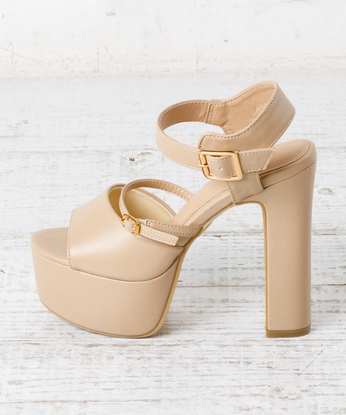 attagirl（アタガール）の「ハイヒールストラップサンダル（サンダル・レディース・ブラック/アイボリー/ベージュ・M/S/LL/L）」の17枚目の写真