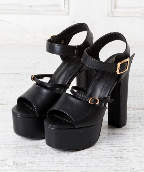 attagirl（アタガール）の「ハイヒールストラップサンダル（サンダル・レディース・ブラック/アイボリー/ベージュ・M/S/LL/L）」の19枚目の写真