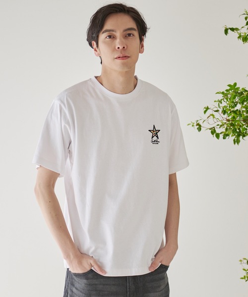 Arnold Palmer（アーノルドパーマー）の「スターモチーフ シェア Tシャツ（Tシャツ/カットソー・レディース・ブラック/ホワイト/ライトベージュ・LL/L/M/S/XS）」の9枚目の写真