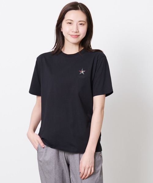 Arnold Palmer（アーノルドパーマー）の「スターモチーフ シェア Tシャツ（Tシャツ/カットソー・レディース・ブラック/ホワイト/ライトベージュ・LL/L/M/S/XS）」の20枚目の写真