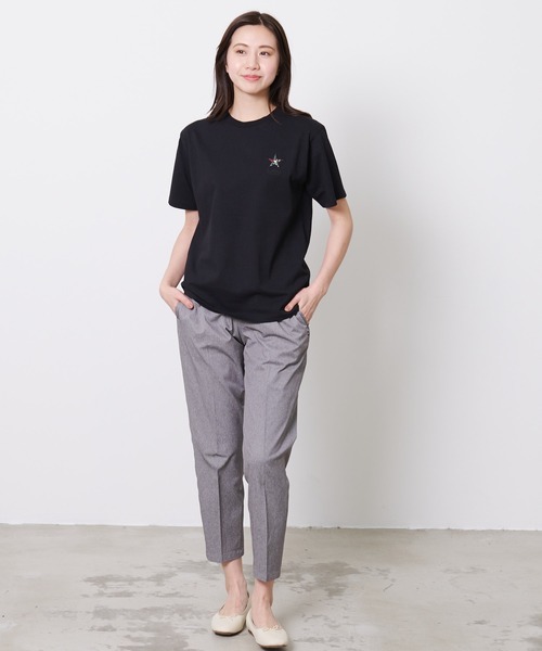 Arnold Palmer（アーノルドパーマー）の「スターモチーフ シェア Tシャツ（Tシャツ/カットソー・レディース・ブラック/ホワイト/ライトベージュ・LL/L/M/S/XS）」の6枚目の写真