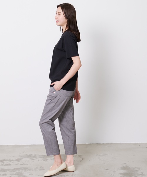 Arnold Palmer（アーノルドパーマー）の「スターモチーフ シェア Tシャツ（Tシャツ/カットソー・レディース・ブラック/ホワイト/ライトベージュ・LL/L/M/S/XS）」の7枚目の写真