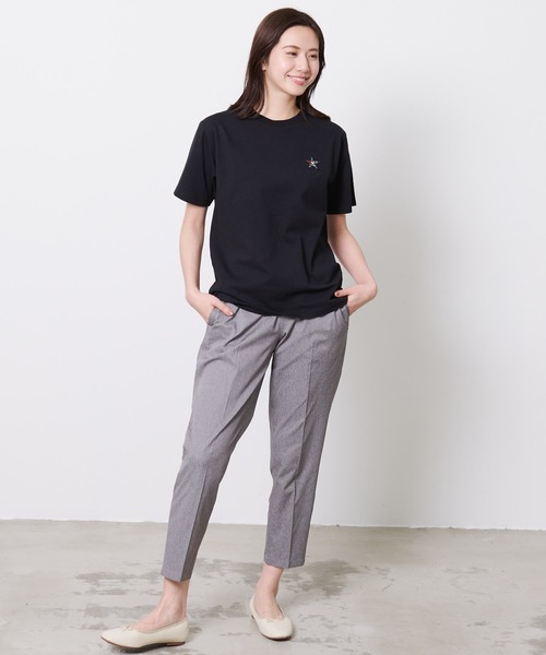 Arnold Palmer（アーノルドパーマー）の「スターモチーフ シェア Tシャツ（Tシャツ/カットソー・レディース・ブラック/ホワイト/ライトベージュ・LL/L/M/S/XS）」の22枚目の写真