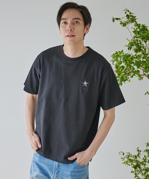 Arnold Palmer（アーノルドパーマー）の「スターモチーフ シェア Tシャツ（Tシャツ/カットソー・レディース・ブラック/ホワイト/ライトベージュ・LL/L/M/S/XS）」の14枚目の写真