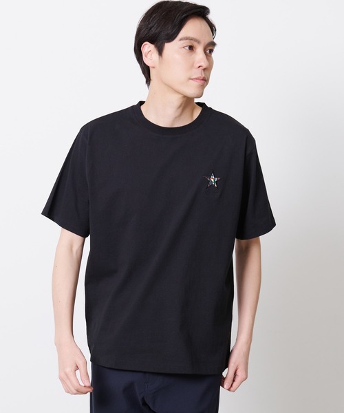 Arnold Palmer（アーノルドパーマー）の「スターモチーフ シェア Tシャツ（Tシャツ/カットソー・レディース・ブラック/ホワイト/ライトベージュ・LL/L/M/S/XS）」の16枚目の写真