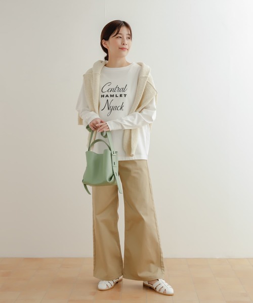 URBAN RESEARCH DOORS（アーバンリサーチドアーズ）の「ロゴプリントロングTシャツ（Tシャツ/カットソー・レディース・オフホワイト/ホワイト系その他・MEDIUM）」の6枚目の写真