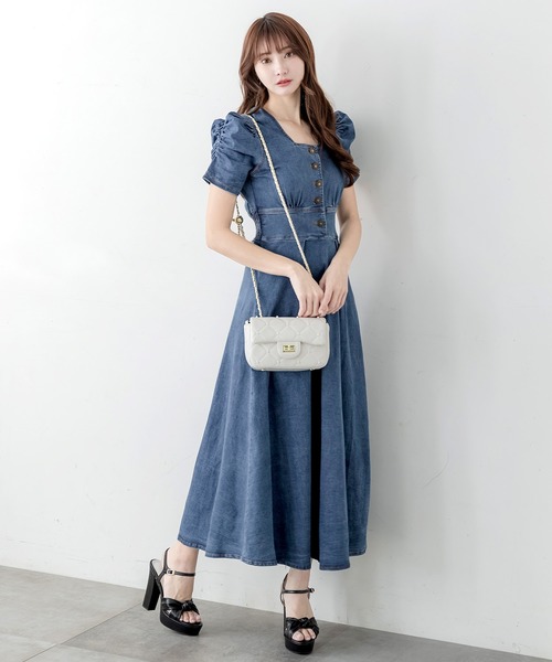 Julia Boutique(ジュリアブティック)の「ロング丈・デニムフレアワンピース/24005(ワンピース・レディース・ネイビー・LONG)」の20枚目の写真