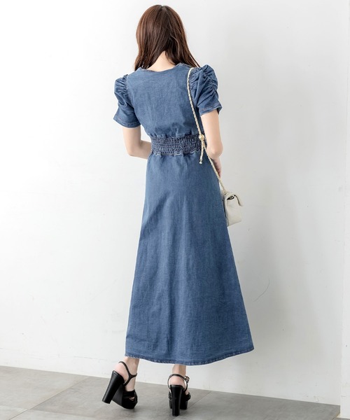 Julia Boutique(ジュリアブティック)の「ロング丈・デニムフレアワンピース/24005(ワンピース・レディース・ネイビー・LONG)」の21枚目の写真