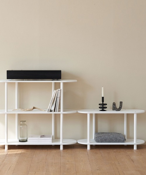 iellio（イエリオ）の「Roomnhome　モノ組立式棚【2段】（家具・レディース・ホワイト/ベージュ・F）」の5枚目の写真