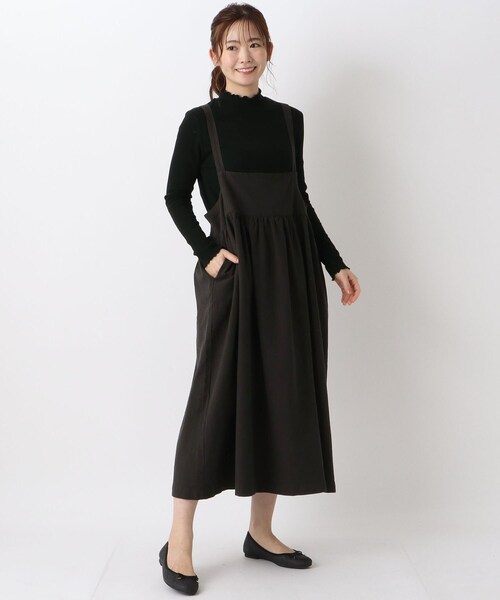 one'sterrace（ワンズテラス）の「綿麻変わり織りワンピース（スカート・レディース・グレー系その他7/ベージュ系8・02）」の12枚目の写真