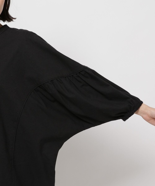 niko and...（ニコアンド）の「シルクネップドルマンブラウス（シャツ/ブラウス・レディース・ブラック/アイボリー・FREE）」の14枚目の写真