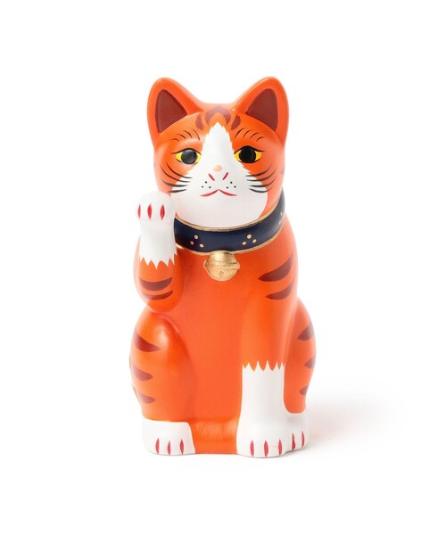 BEAMS JAPAN（ビームス　ジャパン）の「中外陶園 / 別注 まねき猫 右手 3号（インテリア雑貨・メンズ・ネイビー/ゴールド/オレンジ・ONE SIZE）」の11枚目の写真
