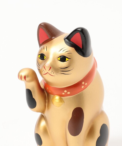 BEAMS JAPAN（ビームス　ジャパン）の「中外陶園 / 別注 まねき猫 右手 3号（インテリア雑貨・メンズ・ネイビー/ゴールド/オレンジ・ONE SIZE）」の12枚目の写真