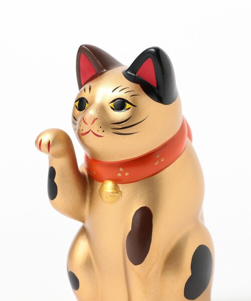 BEAMS JAPAN（ビームス　ジャパン）の「中外陶園 / 別注 まねき猫 右手 3号（インテリア雑貨・メンズ・ネイビー/ゴールド/オレンジ・ONE SIZE）」の13枚目の写真