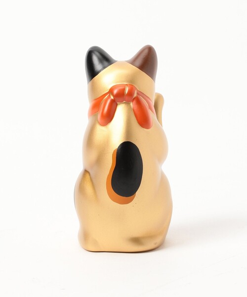 BEAMS JAPAN（ビームス　ジャパン）の「中外陶園 / 別注 まねき猫 右手 3号（インテリア雑貨・メンズ・ネイビー/ゴールド/オレンジ・ONE SIZE）」の14枚目の写真