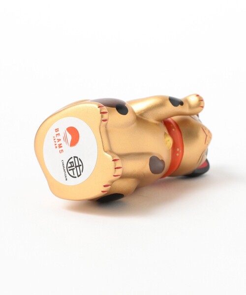 BEAMS JAPAN（ビームス　ジャパン）の「中外陶園 / 別注 まねき猫 右手 3号（インテリア雑貨・メンズ・ネイビー/ゴールド/オレンジ・ONE SIZE）」の15枚目の写真