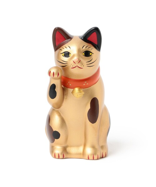 BEAMS JAPAN（ビームス　ジャパン）の「中外陶園 / 別注 まねき猫 右手 3号（インテリア雑貨・メンズ・ネイビー/ゴールド/オレンジ・ONE SIZE）」の16枚目の写真
