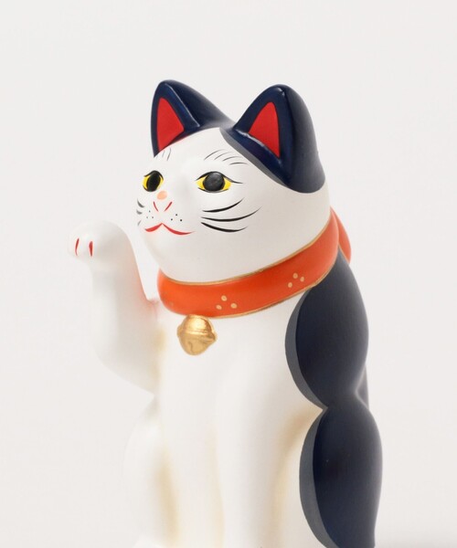 BEAMS JAPAN（ビームス　ジャパン）の「中外陶園 / 別注 まねき猫 右手 3号（インテリア雑貨・メンズ・ネイビー/ゴールド/オレンジ・ONE SIZE）」の17枚目の写真