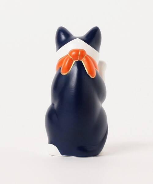 BEAMS JAPAN（ビームス　ジャパン）の「中外陶園 / 別注 まねき猫 右手 3号（インテリア雑貨・メンズ・ネイビー/ゴールド/オレンジ・ONE SIZE）」の18枚目の写真